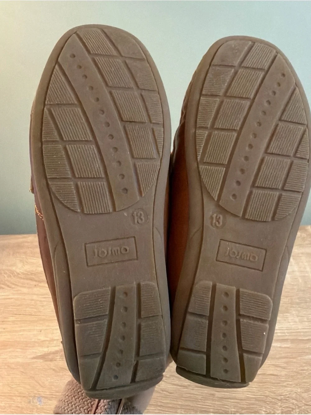JOSMO Toddler Boys Size 13 Brown Horsebit Loafers Moc Toe Dress Shoes Slip On
